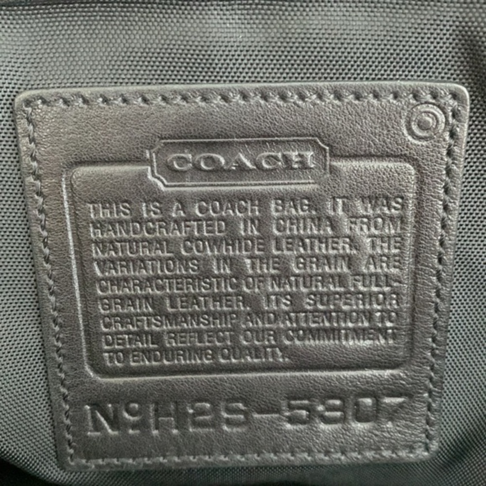 Coach Laptop Messenger Crossbody Briefcase Black Leather Lock Business Bag 5307 - Picture 2 of 16